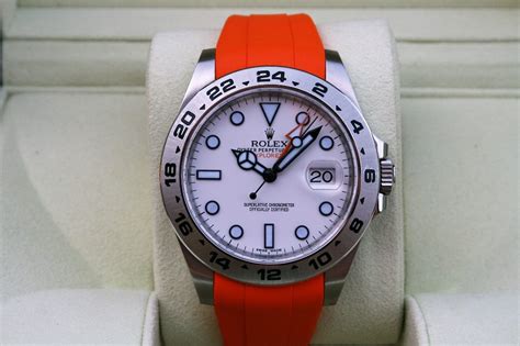 rolex with orange band|Rolex with orange face.